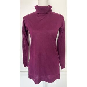 Talbots • NWT Merino Wool Magenta Purple Turtleneck Sweater